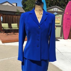 Royal Blue 2 piece suit.